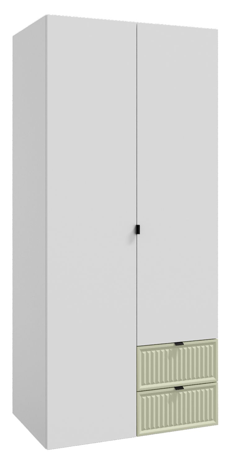 Шкафы распашные двухдверные с полками