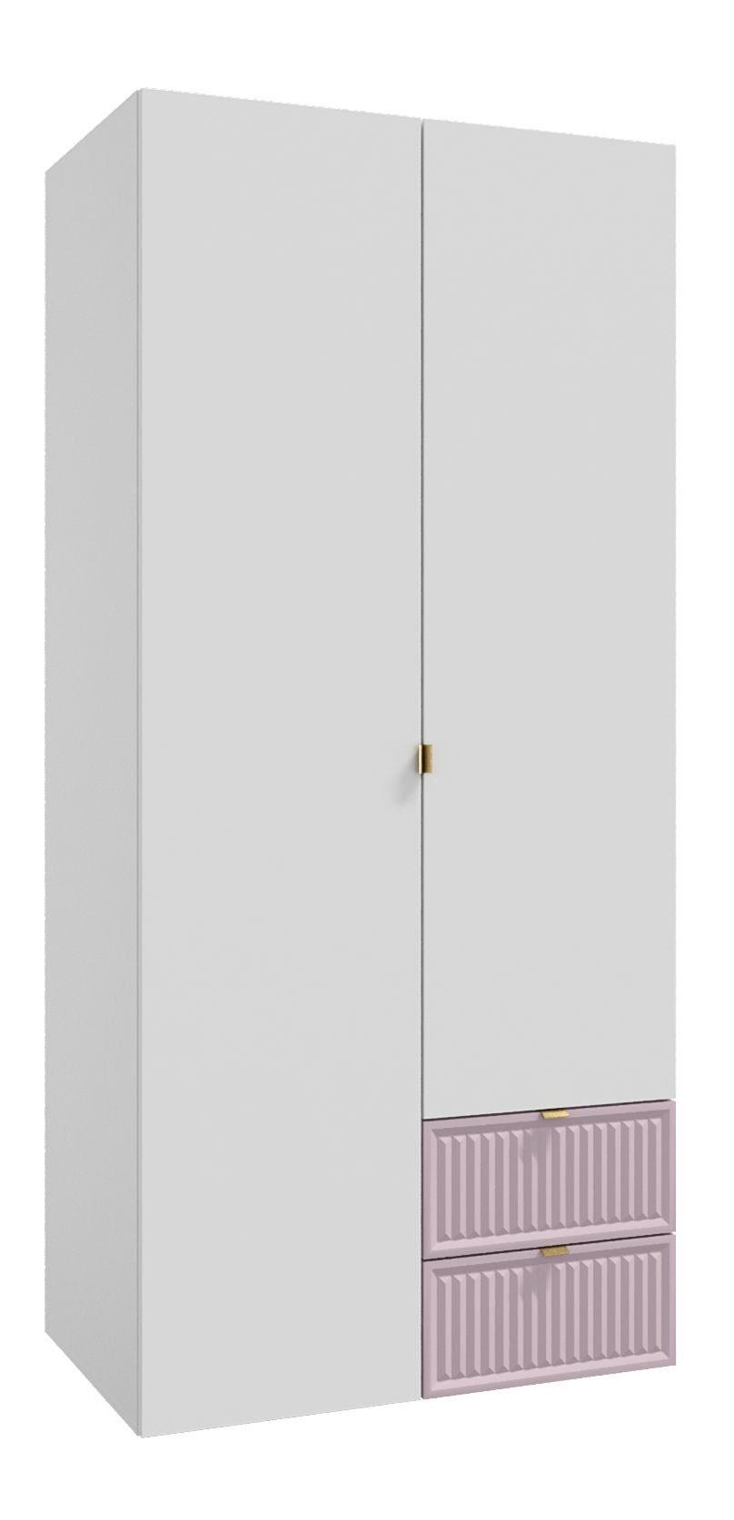 Шкафы распашные двухдверные с полками